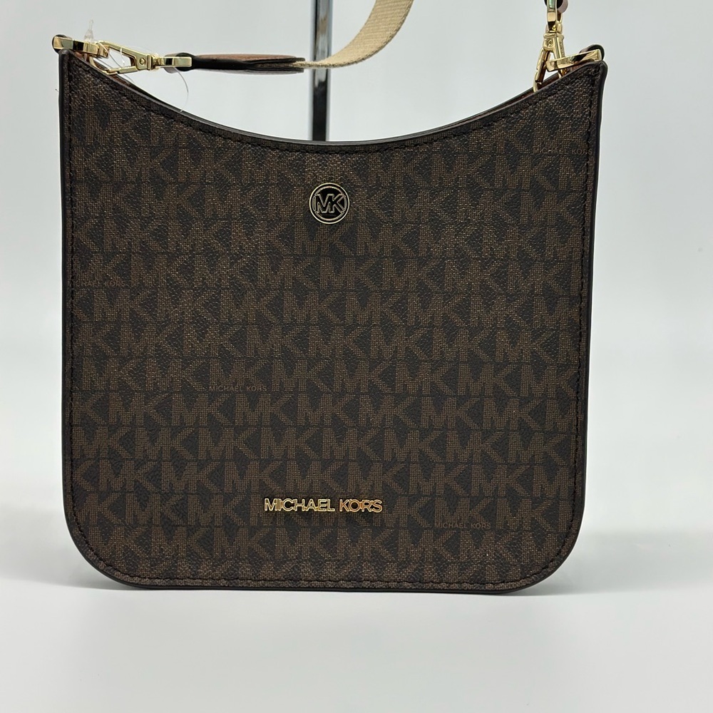 Michael Kors Dark Brown Monogram Crossbody